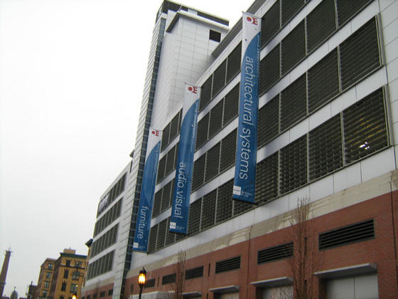 Boston MA Flag Banners, Boston Building Banners