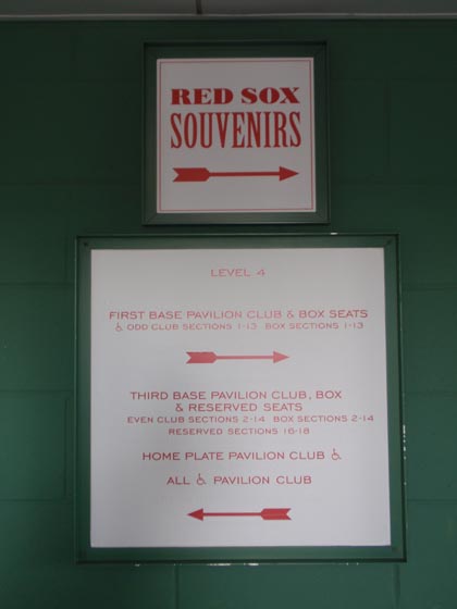 Fenway Park Boston Red Sox Sign, MA Baseball Park Signs