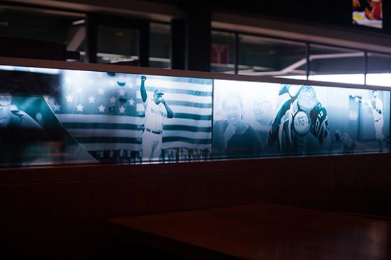 tempered glass graphics for Fenway park in Boston