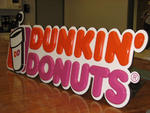 Dunkin' Donuts Wall Sign, 3D Logo Signs, Northborough, MA